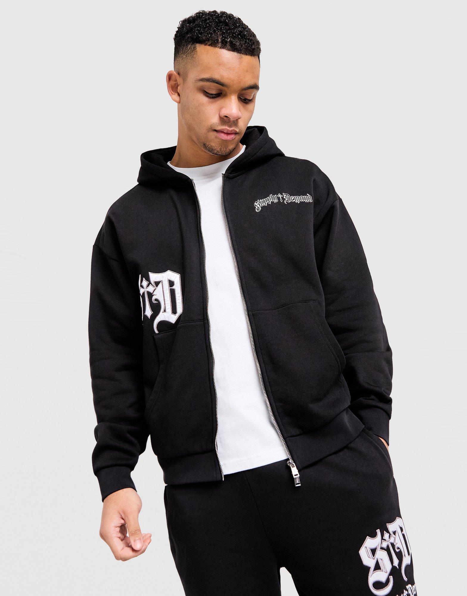 Muški gornji dio trenirke SUPPLY&DEMAND VESTA RASKOPČANA   S KAPULJAČOM ATOMIC ZT SUPTM18362007 crna