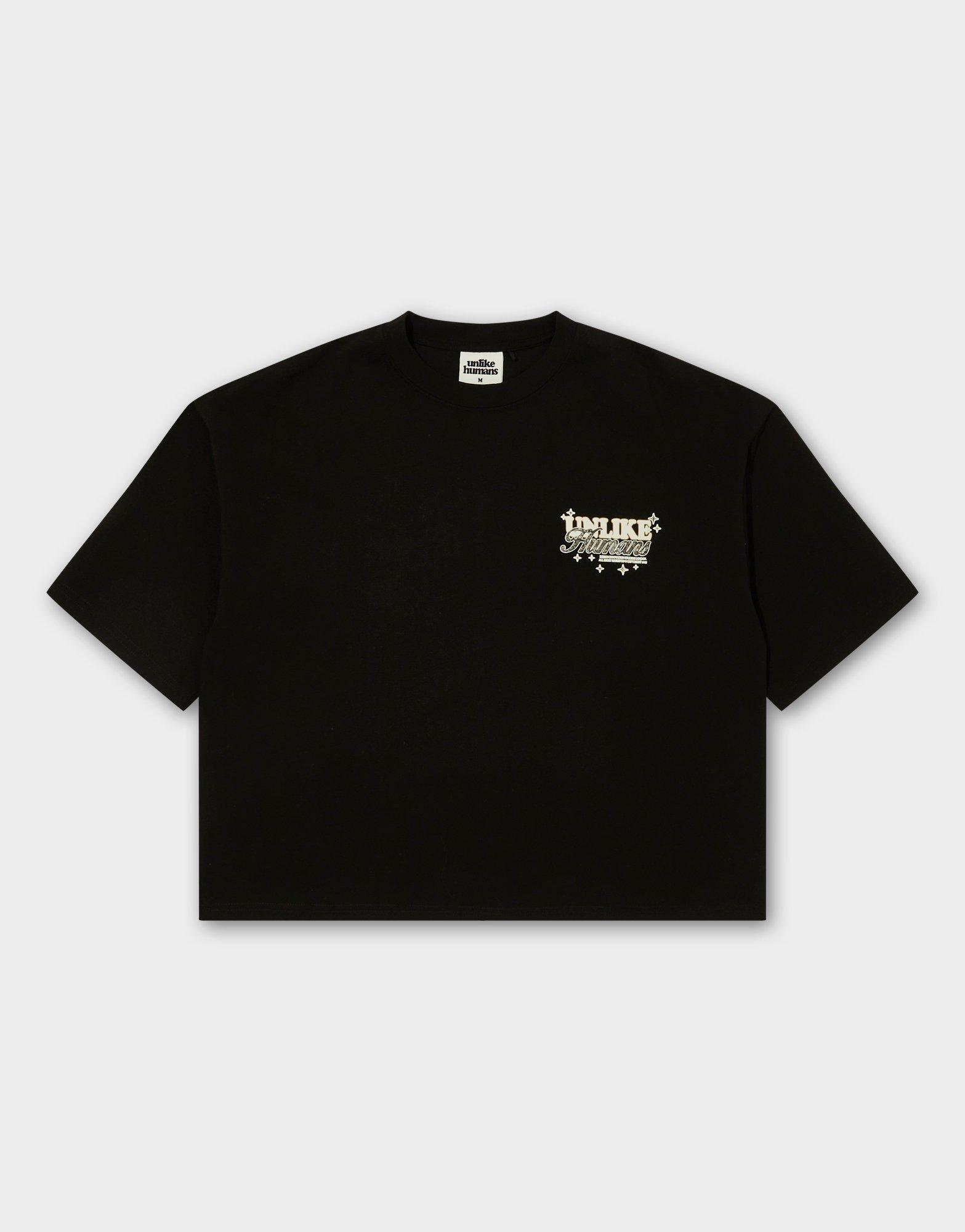 Unlike Humans T-Shirt Steel Tee Blk-Blk