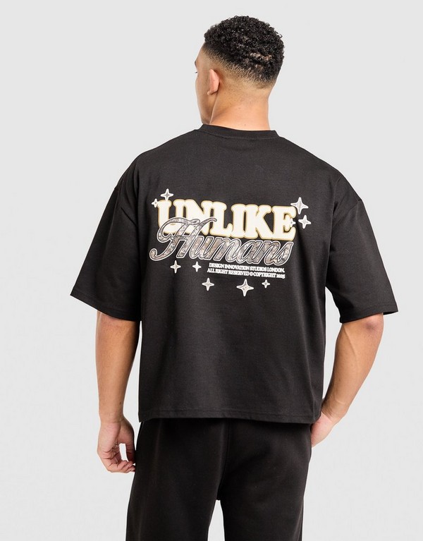 Unlike Humans T-Shirt Steel Tee Blk-Blk - obrazek 3