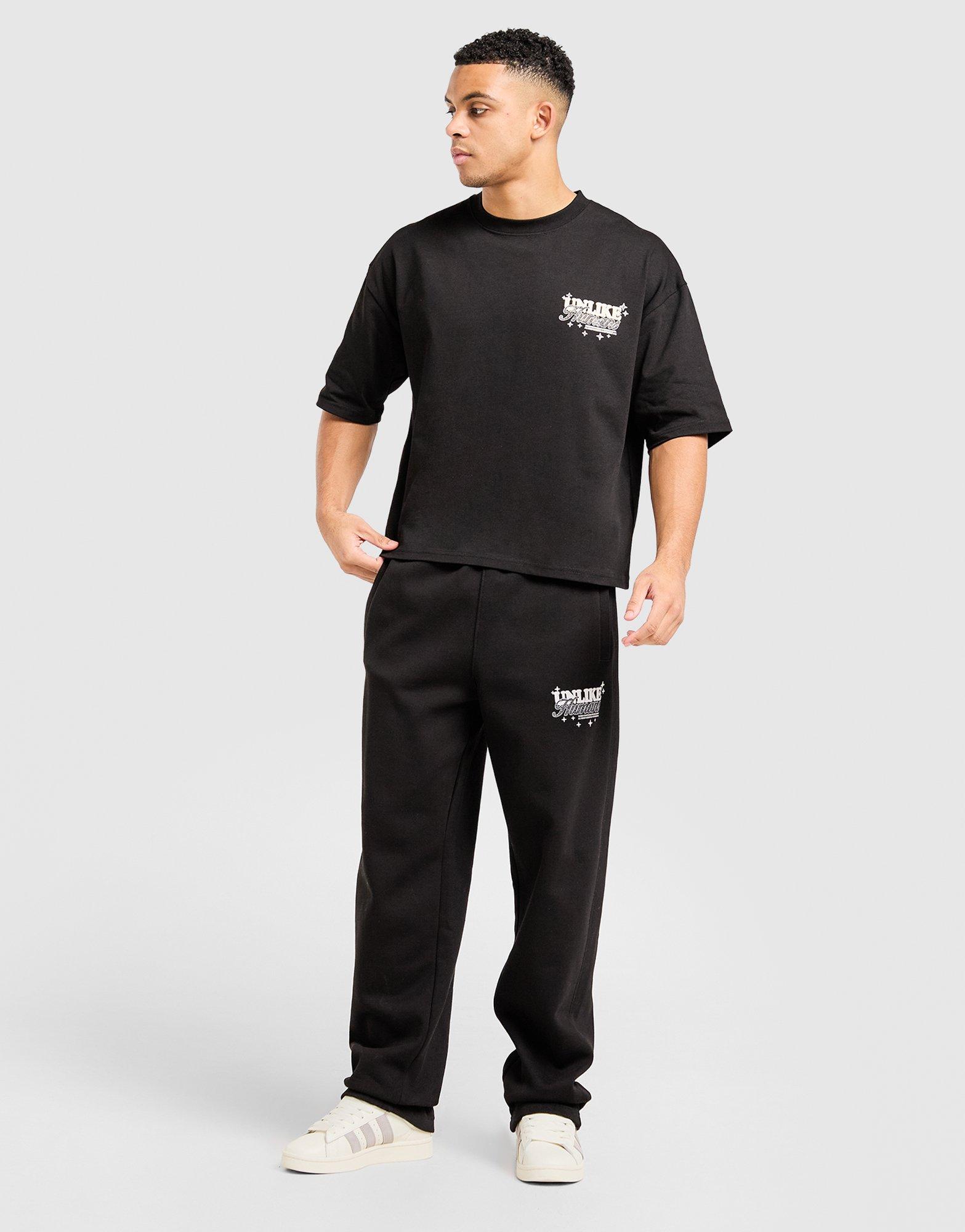 Koszulka, t-shirt męski UNLIKE HUMANS T-SHIRT STEEL TEE BLK-BLK ULHTM10509007 Czarny