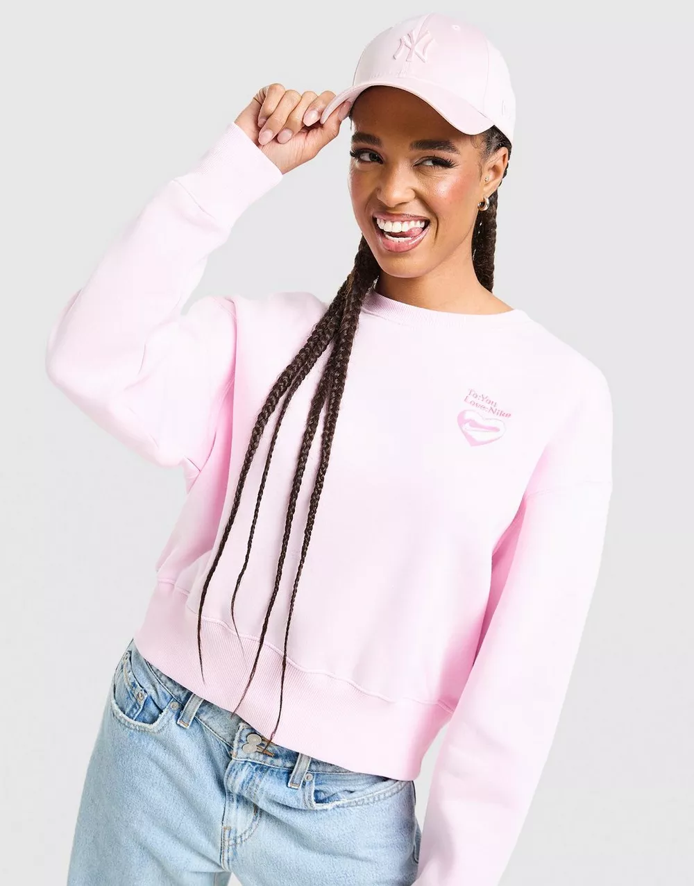 NIKE КОФТА W NSW VAL PHNX FLC OS CREW, фото 1 з 5