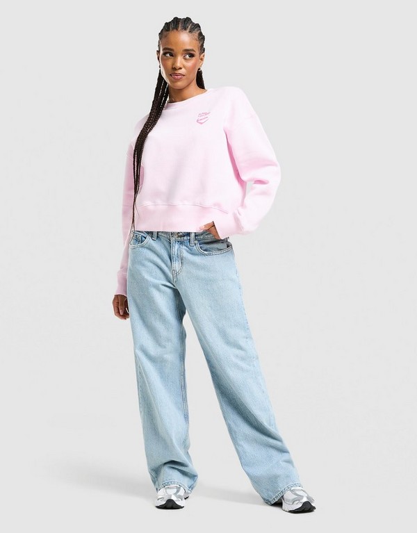 Nike Bluza W Nsw Val Phnx Flc Os Crew - obrazek 2