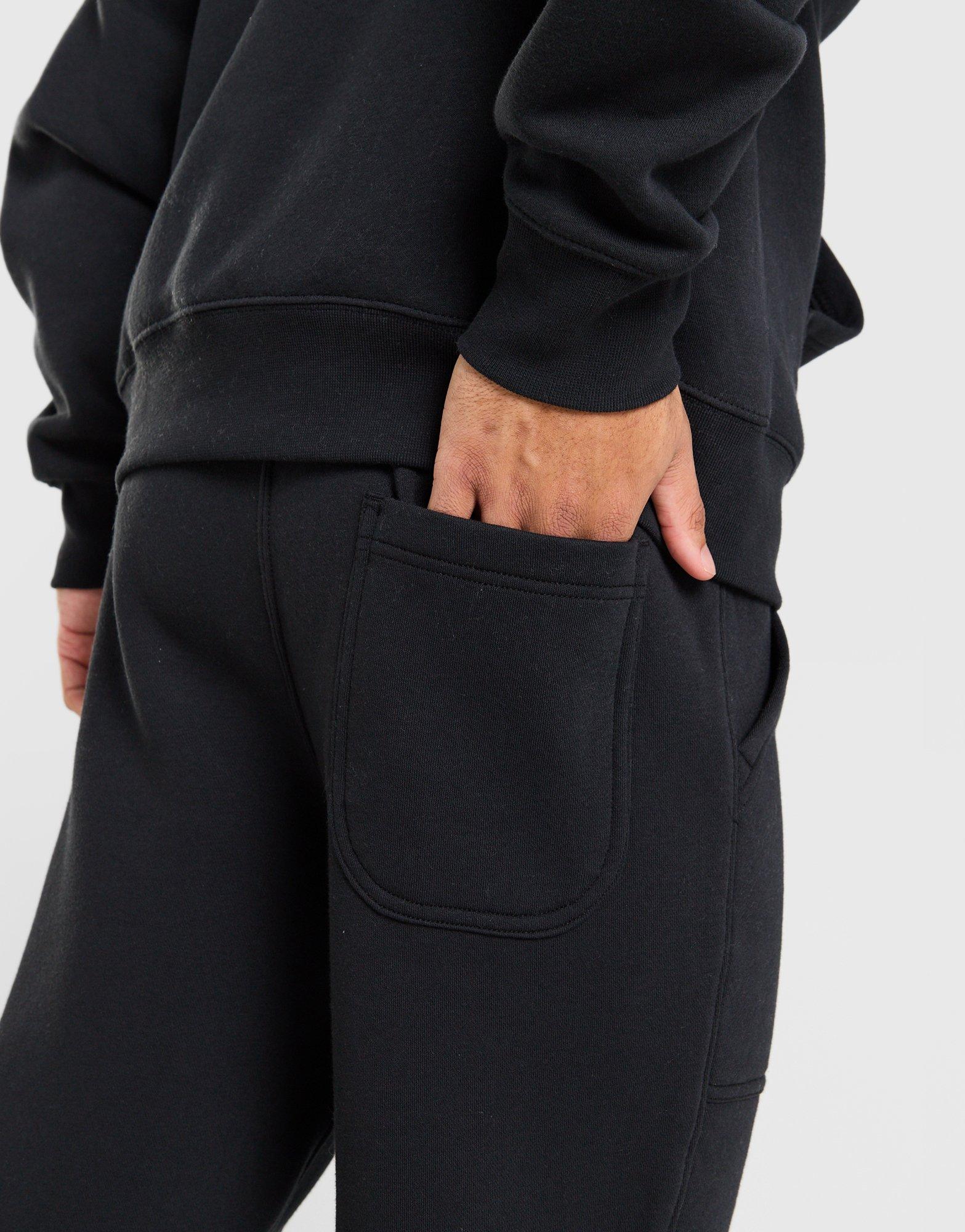 Muške hlače NIKE HLAČE M NSW SF BB CLUB OH PANT IV0375-010 crna