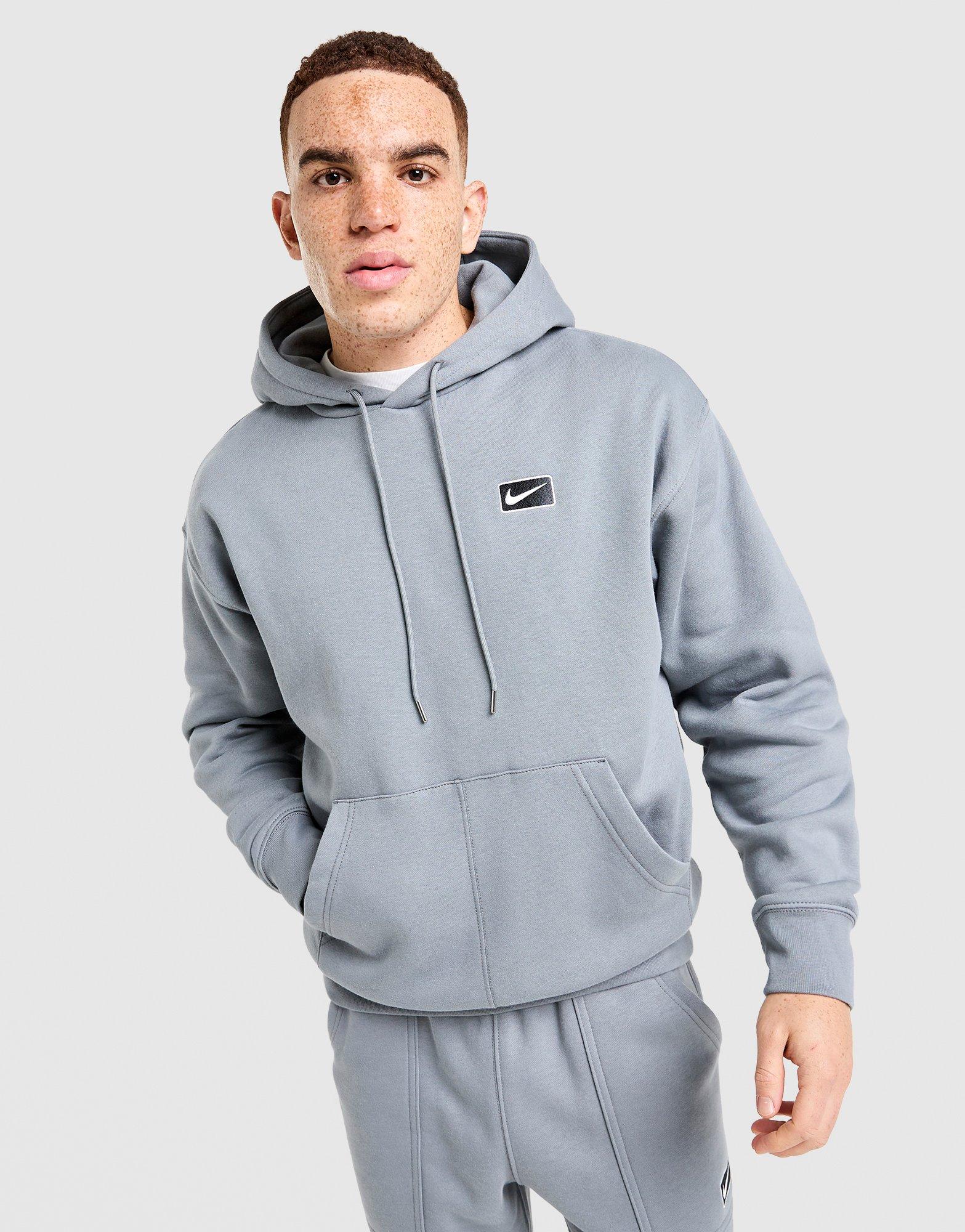 Muški gornji dio trenirke NIKE VESTA S KAPULJAČOM M NSW SF PO HOODIE IV0374-065 siva