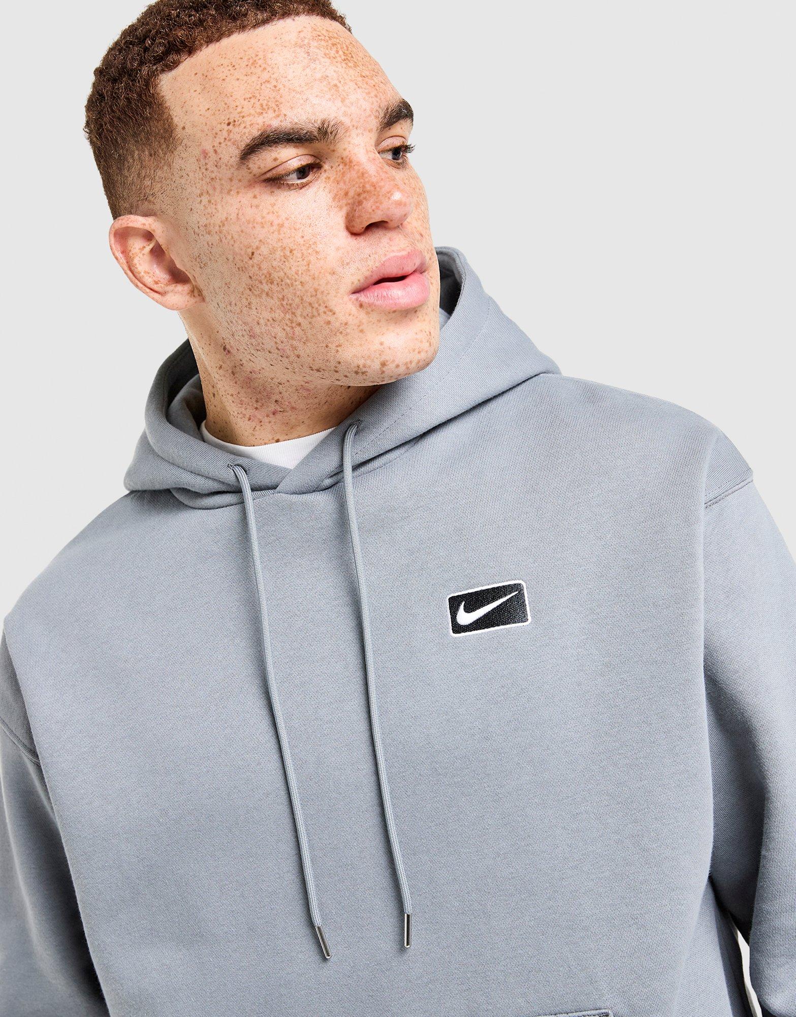 Muški gornji dio trenirke NIKE VESTA S KAPULJAČOM M NSW SF PO HOODIE IV0374-065 siva