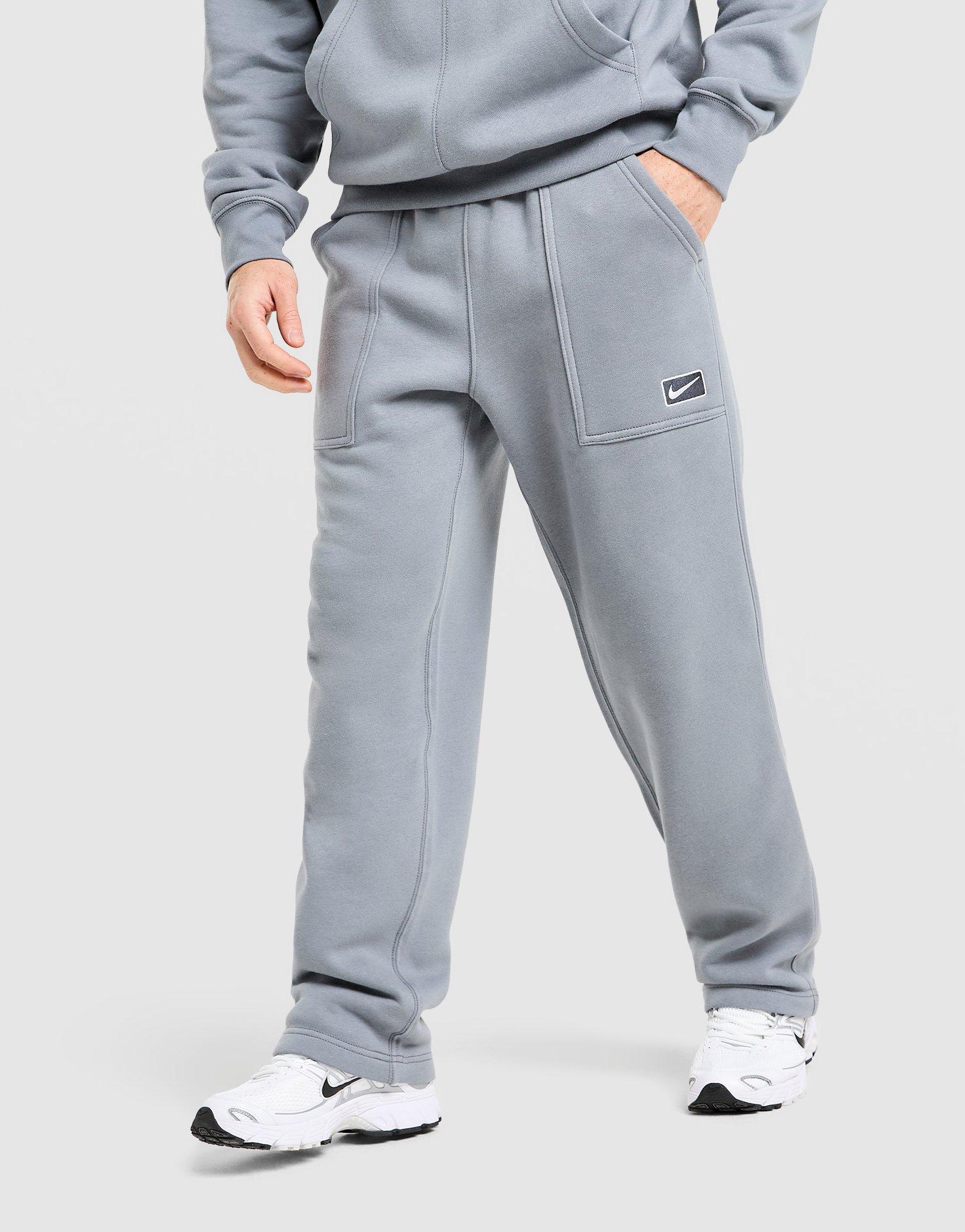 Muške hlače NIKE HLAČE M NSW SF BB CLUB OH PANT IV0375-065 siva