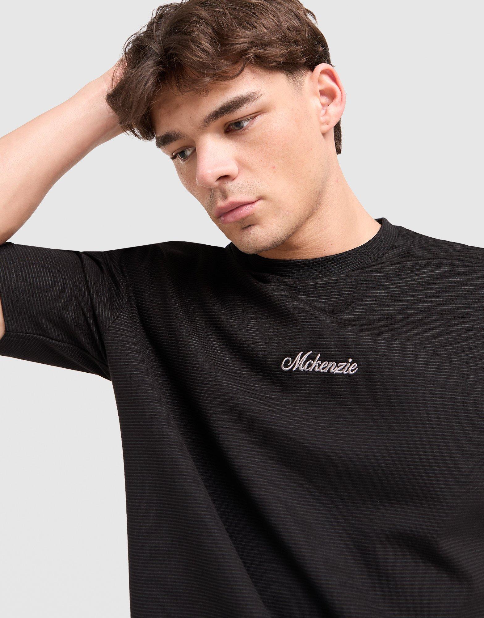 Mckenzie Tričko Pismo Tee Blk-Blk