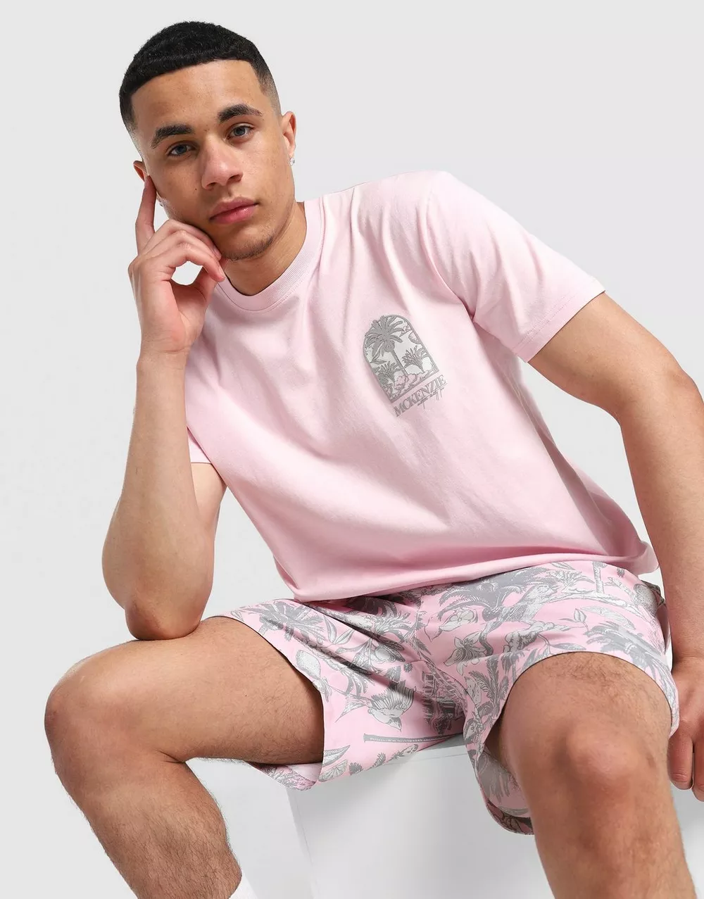 MCKENZIE ФУТБОЛКА VACAY TEE PNK-PFP, фото 1 з 5
