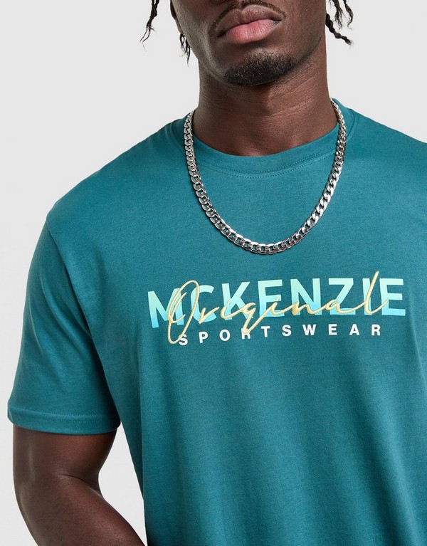 Mckenzie T-Shirt Silica Tee Teal-Med - obrazek 3