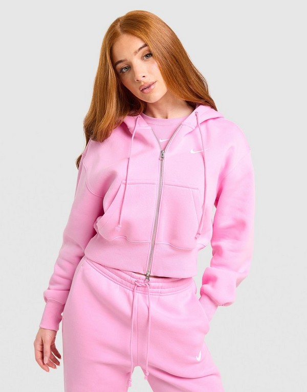 Nike Bluza Rozpinana Z Kapturem W Nsw Phnx Flc Crp - obrazek 2