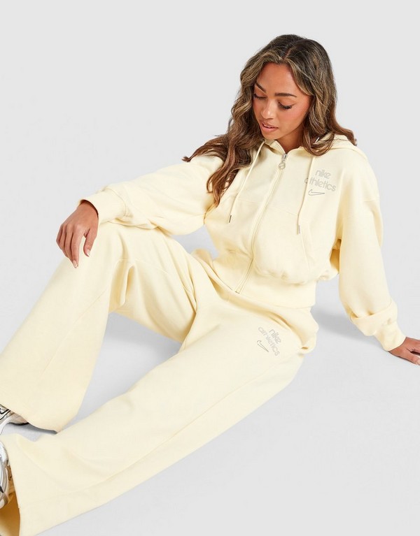 Nike Nohavice W Nk Phnx Flc Hr Wide Leg Gls