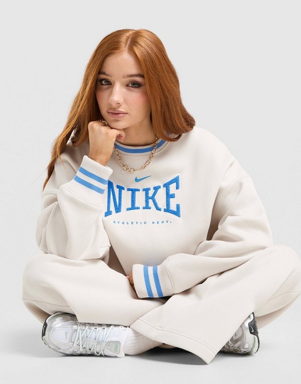 Nike Mikina W Nk Phnx Flc Os Crew