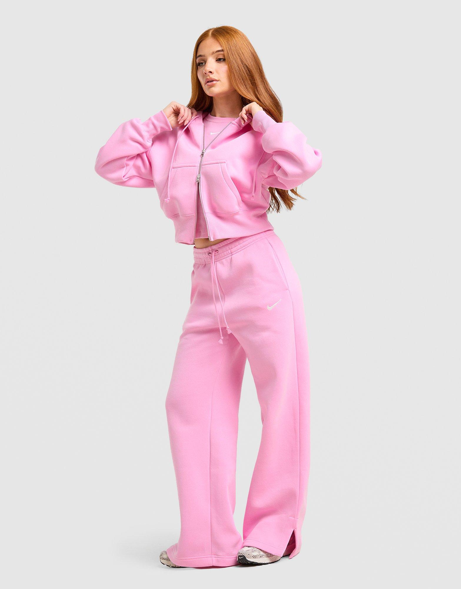Nike Nohavice  W Nsw Phnx Flc Hr Wide Leg