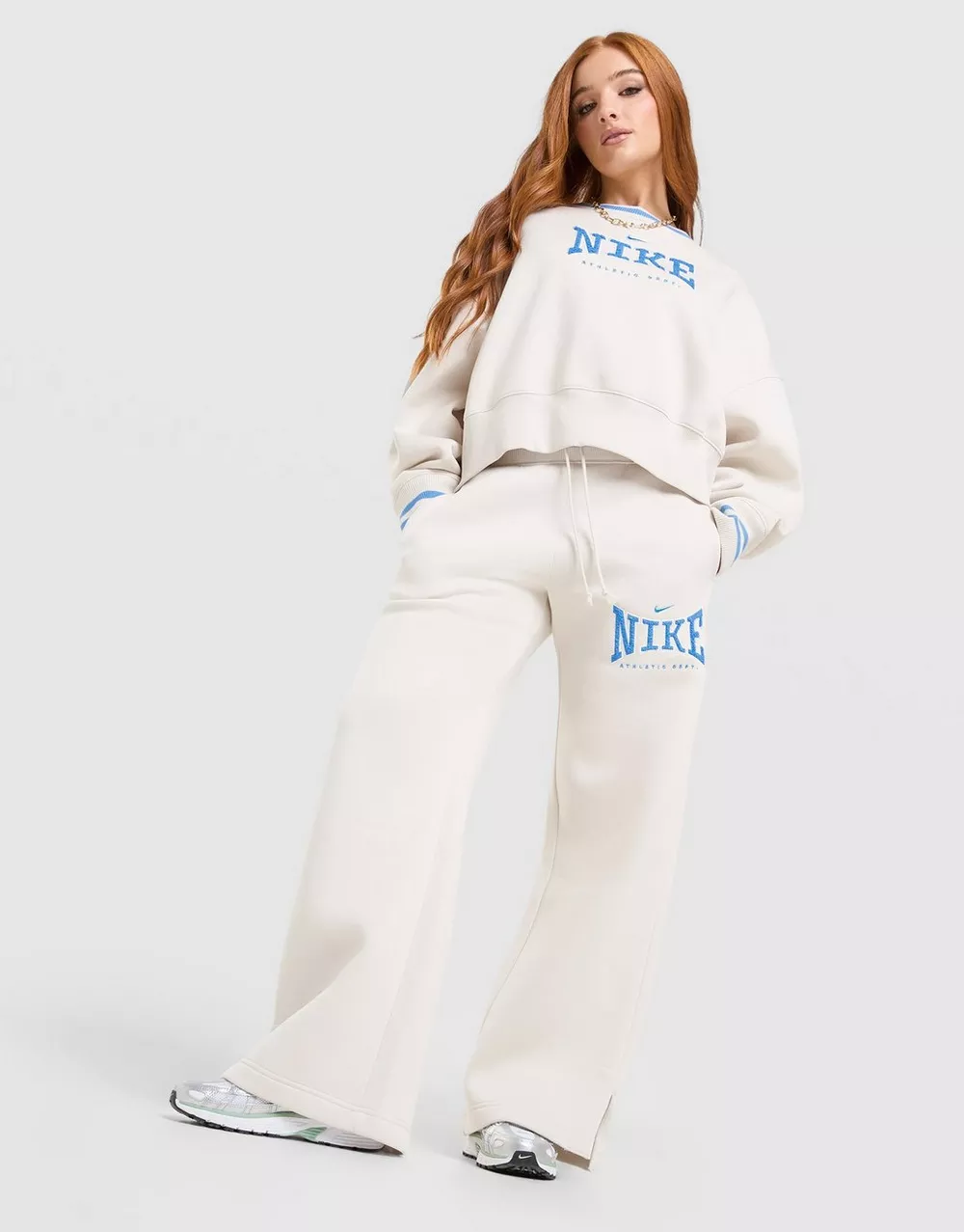 NIKE ШТАНИ W NK PHX FLC HR WD LEG PANT GX, фото 1 з 5