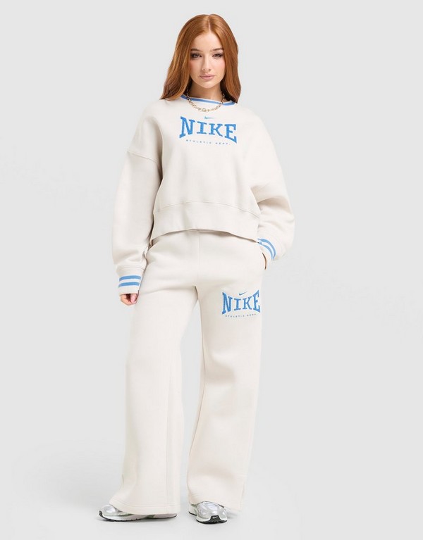 Nike Nohavice W Nk Phnx Flc Hr Wide Leg