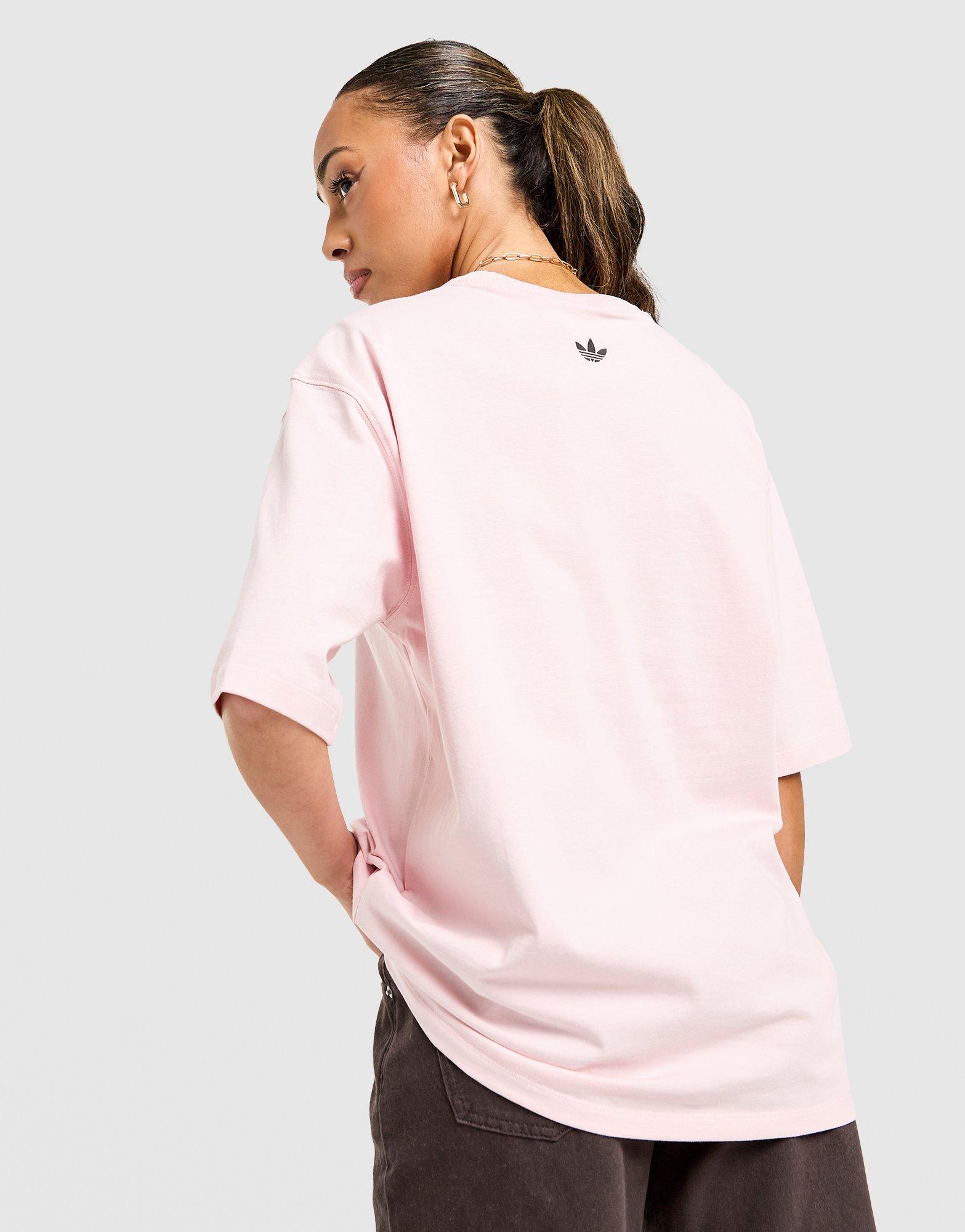 Koszulka, t-shirt damski ADIDAS T-SHIRT 3S GFX TEE KY5469 Różowy