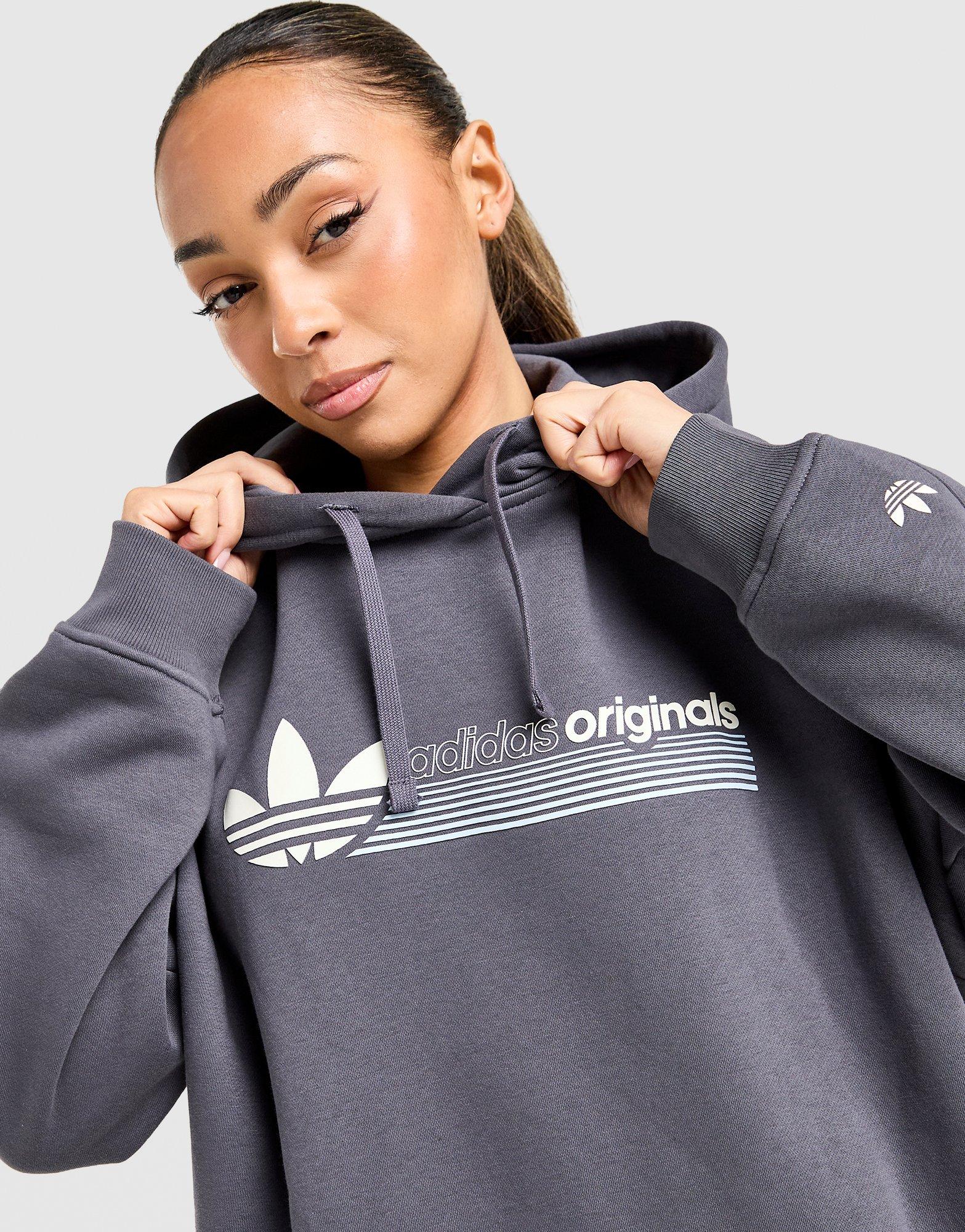 Жіночі кофти ADIDAS КОФТА З КАПЮШОНОМ GFX HOODIE KY5483 Сірий