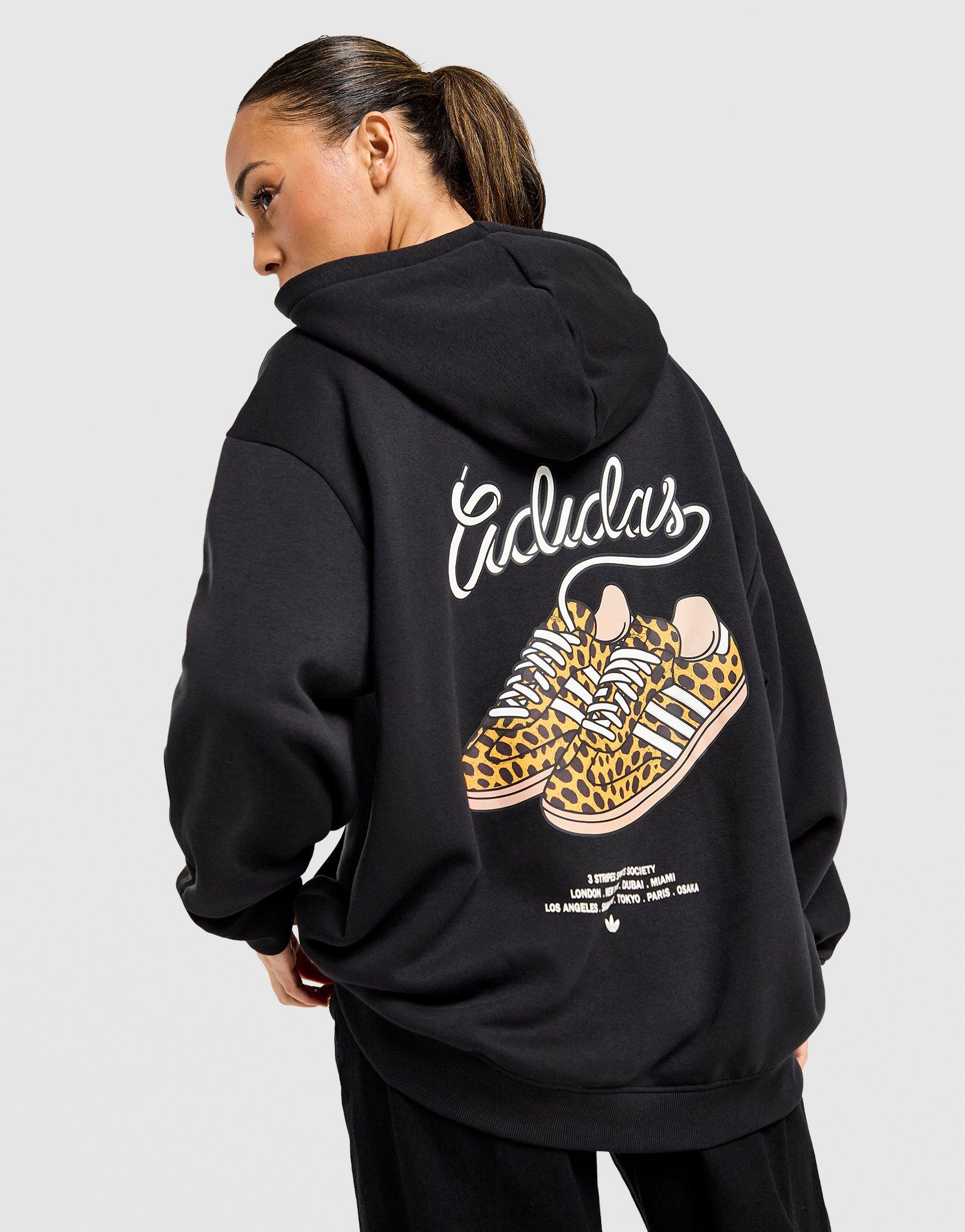 Bluza damska ADIDAS BLUZA Z KAPTUREM GFX HOODIE KY5488 Czarny