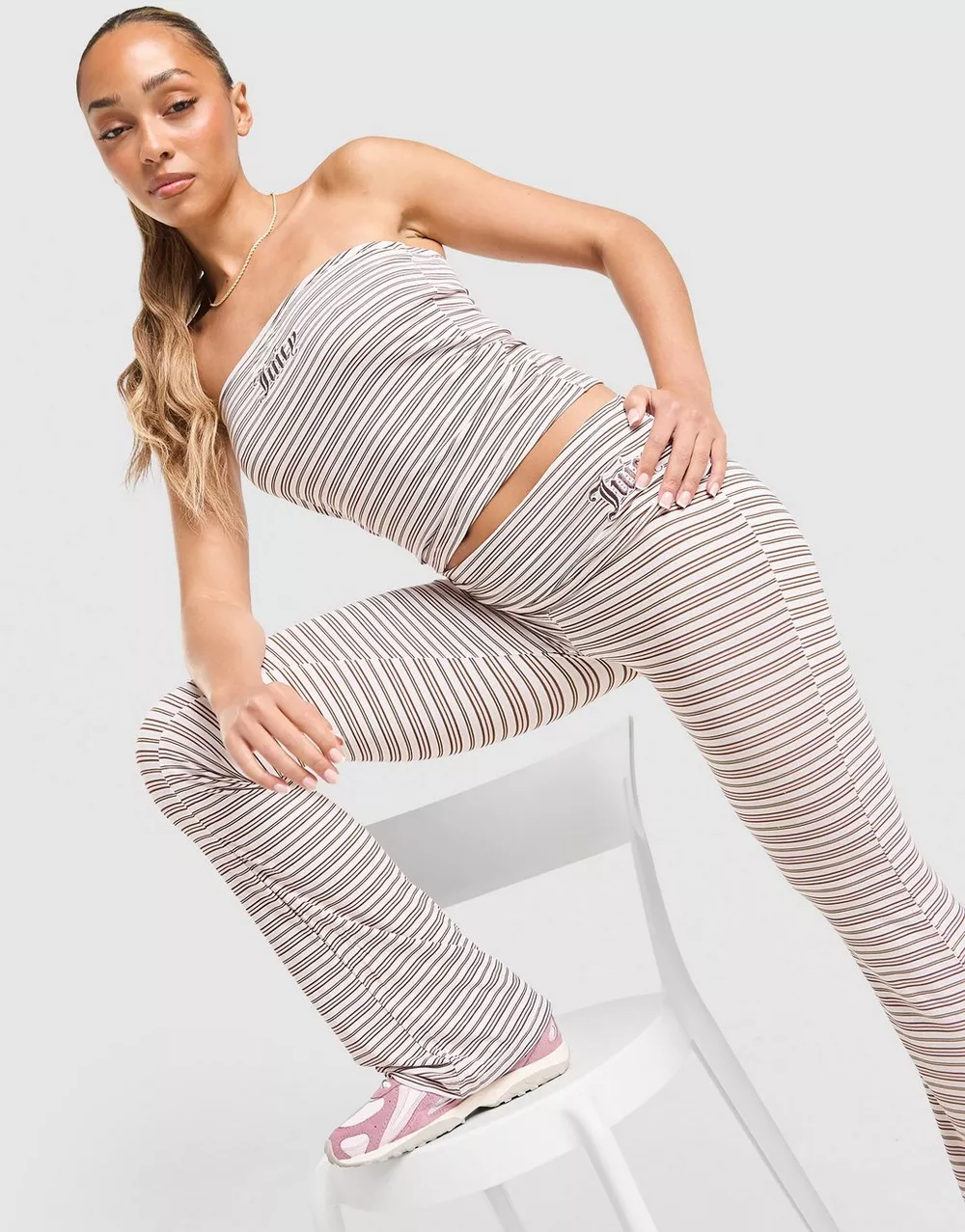 JUICY COUTURE ТОП JD JUICY STRIPE BANDEAU, фото 1 з 5