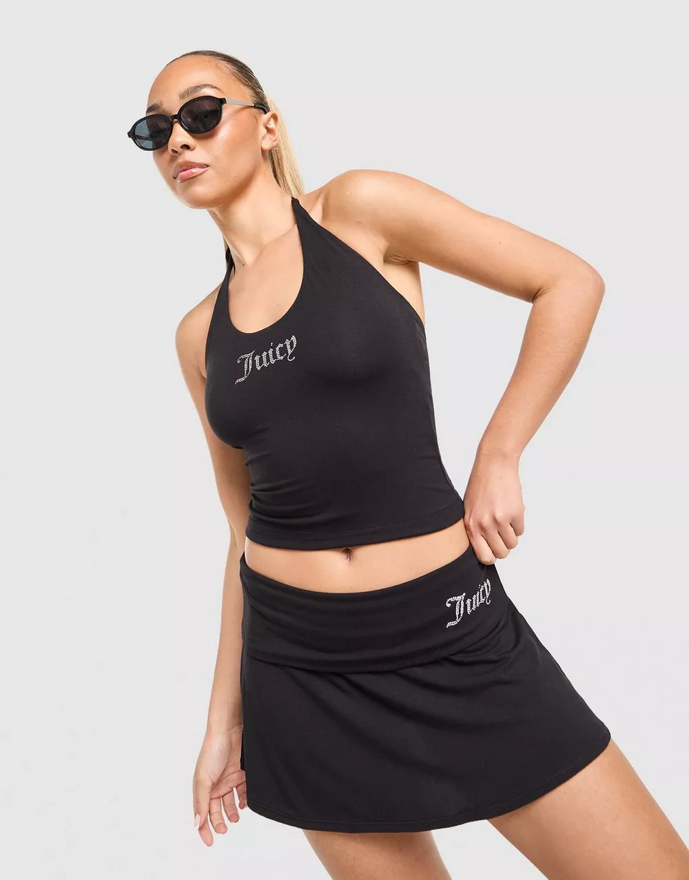 JUICY COUTURE ШОРТИ JD JERSEY HALTER, фото 1 з 5