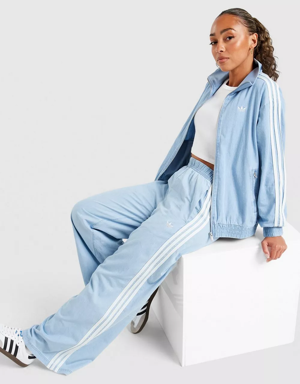 ADIDAS ШТАНИ DENIM WIDE LEG, фото 1 з 5
