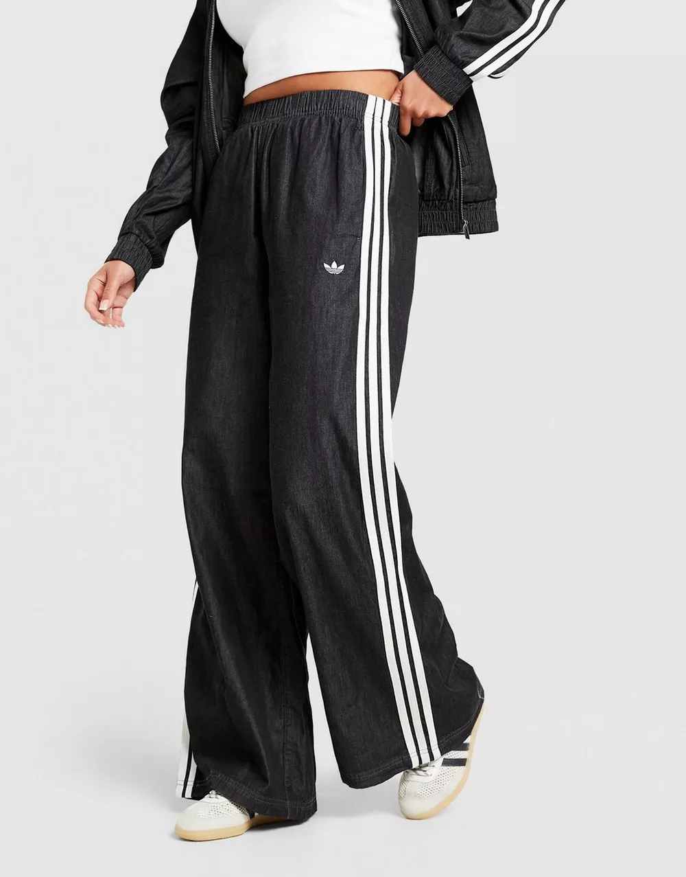 ADIDAS ШТАНИ DENIM WIDE LEG, фото 1 з 5