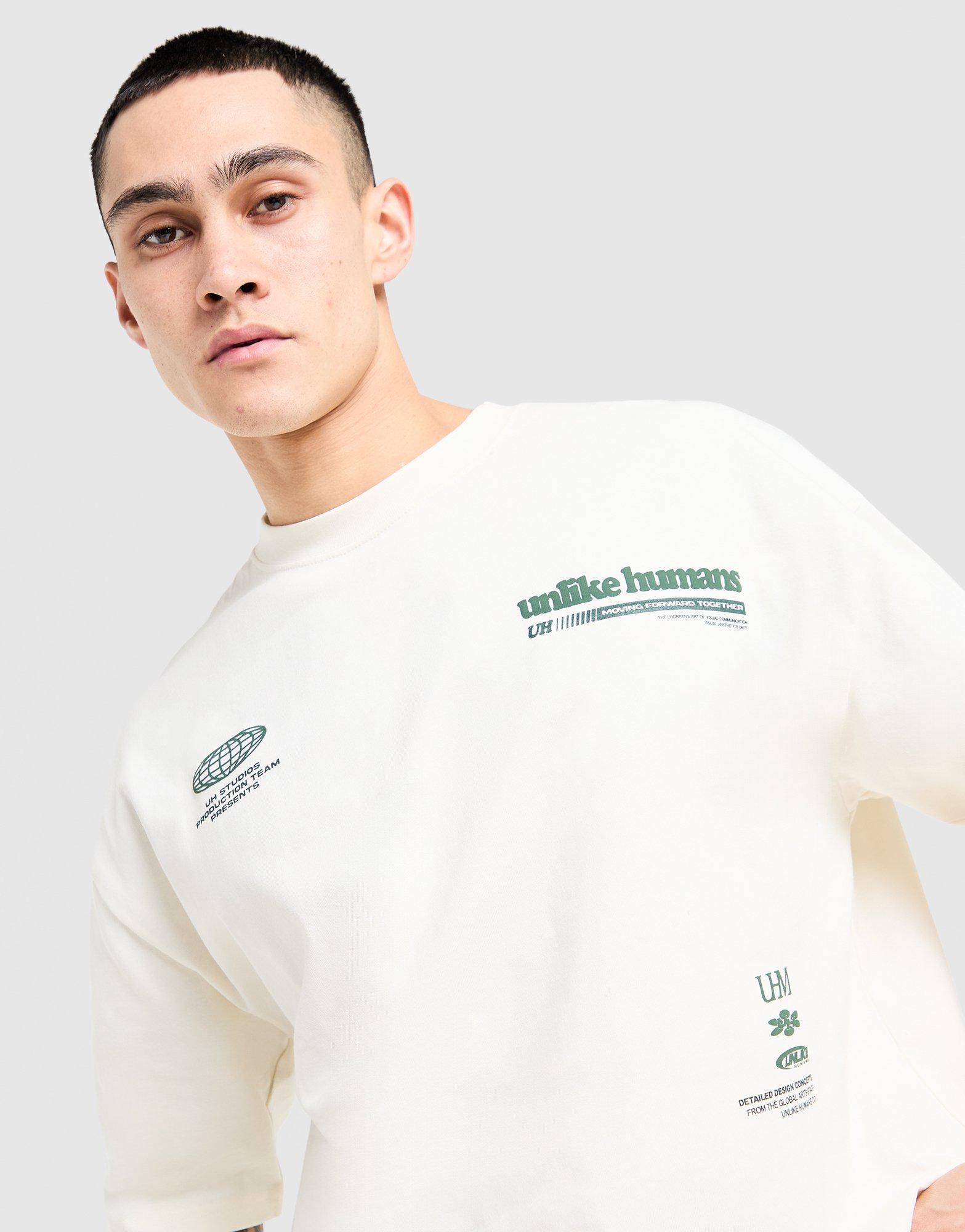 Koszulka, t-shirt męski UNLIKE HUMANS T-SHIRT HIGHGRADE TEE ULHTM10521104 Beżowy