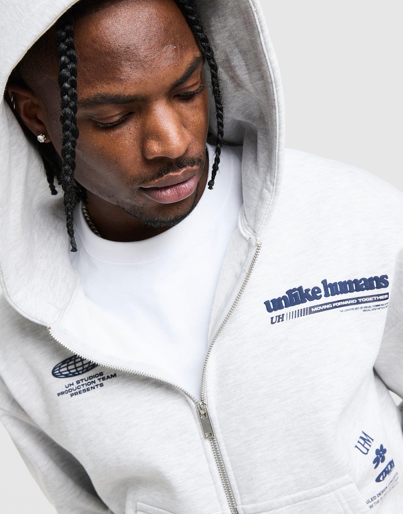 Muški gornji dio trenirke UNLIKE HUMANS VESTA RASKOPČANA   S KAPULJAČOM HIGHGRADE ULHTM10530054 siva