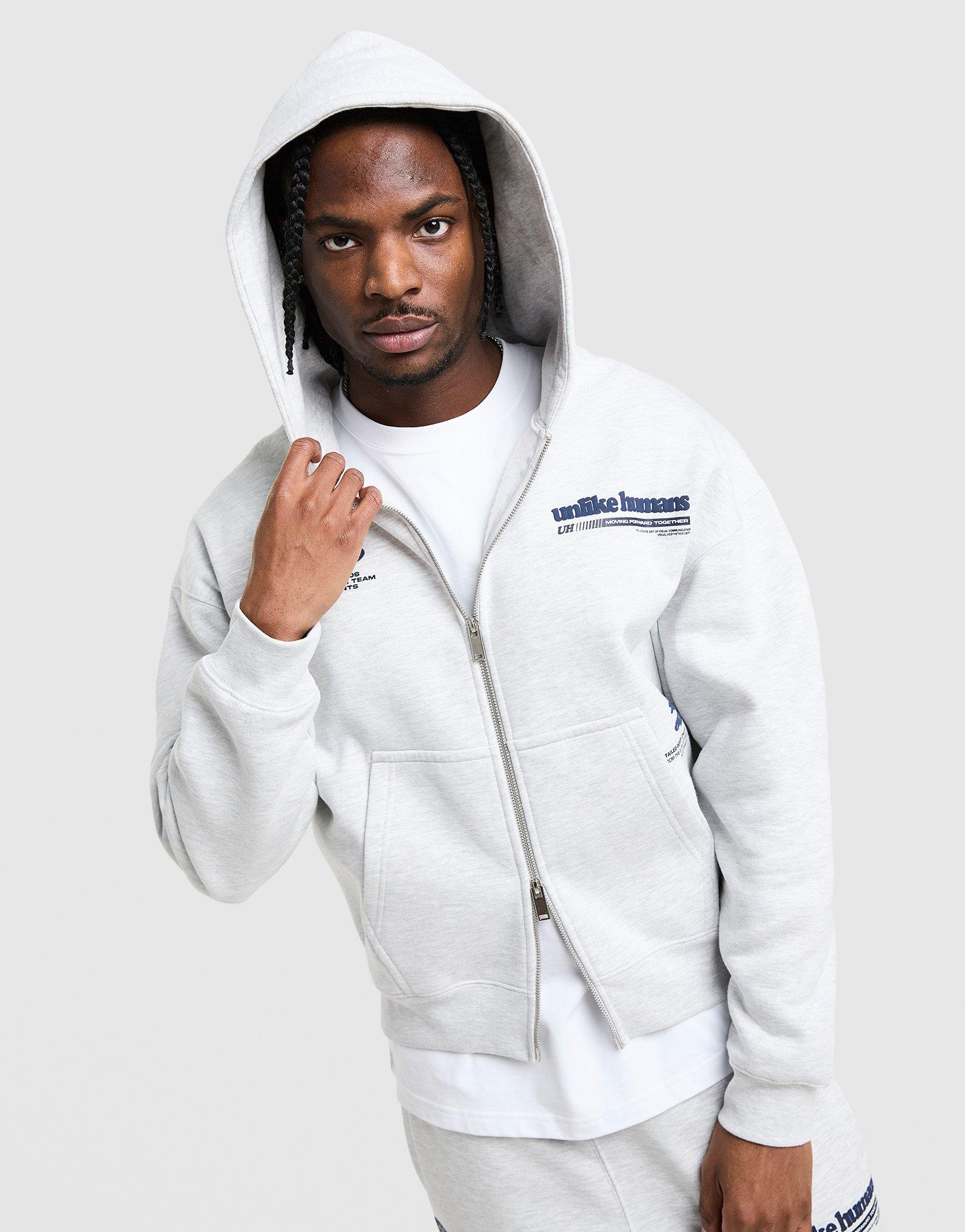 Muški gornji dio trenirke UNLIKE HUMANS VESTA RASKOPČANA   S KAPULJAČOM HIGHGRADE ULHTM10530054 siva