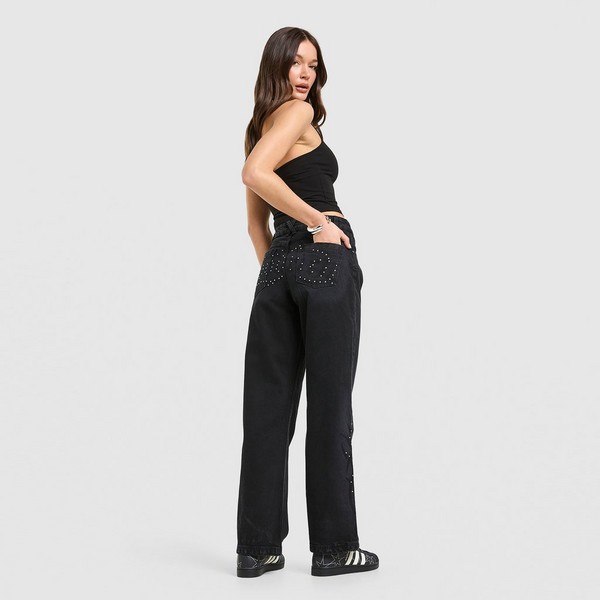 HOODRICH ПАНТАЛОНИ LUZ WIDE LEG JEANS
