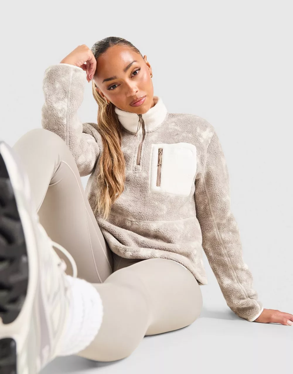 THE NORTH FACE КОФТА НА БЛИСКАВЦІ   W YUMIORI AOP ¼ ZIP, фото 1 з 5
