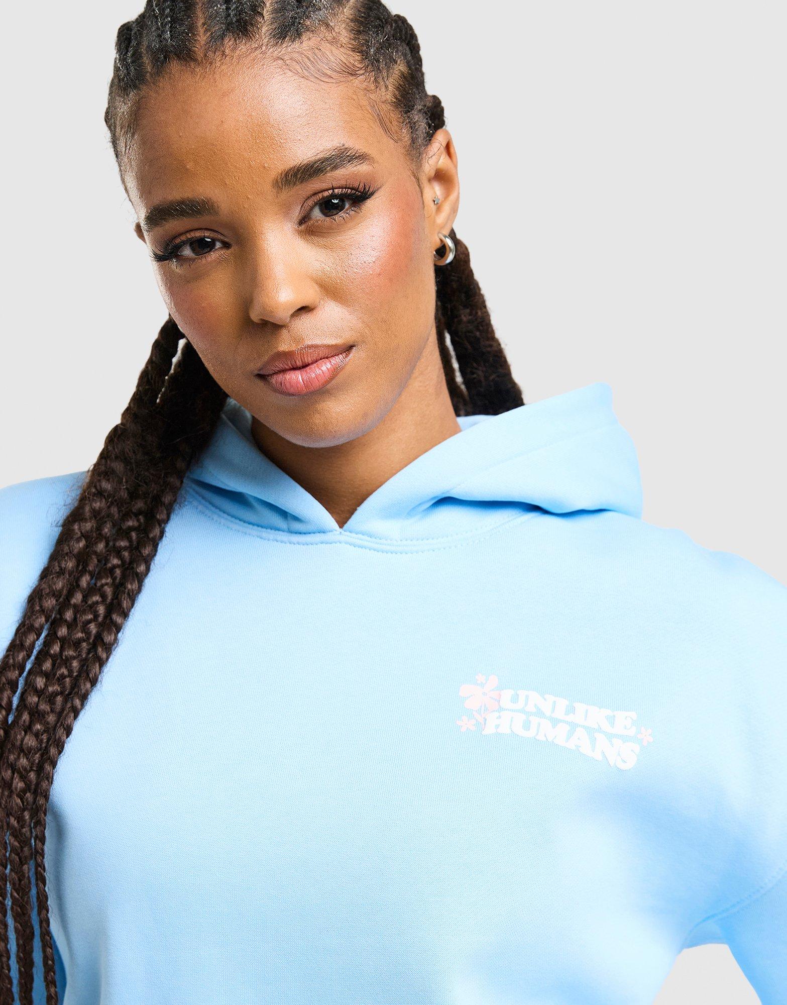 Dámska mikina UNLIKE HUMANS MIKINA S KAPUCŇOU DAYS OH HD ULHTW10597635 Modrá