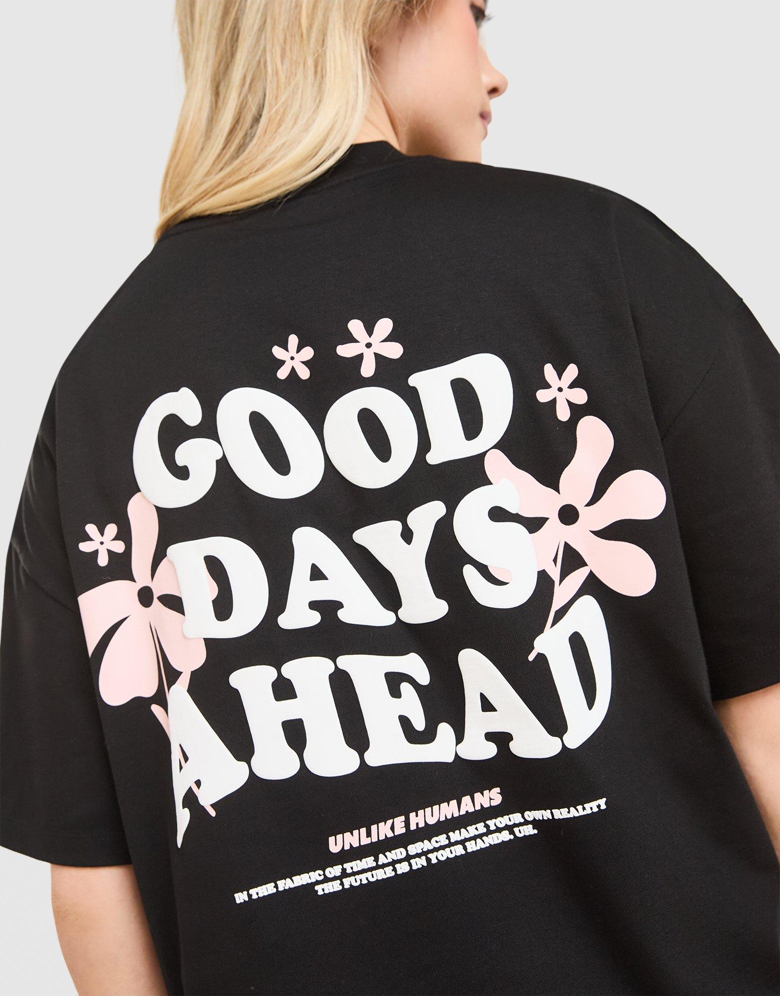 Жіночі футболки UNLIKE HUMANS ФУТБОЛКА DAYS TSHT ULHTW10585007 Чорний