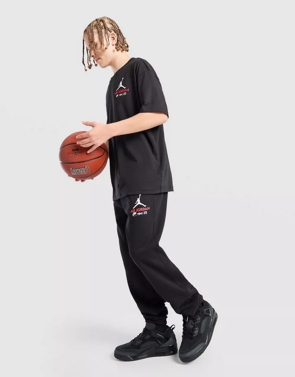 NikeHad JORDAN ШТАНИ JUMPMAN PNT BLK/RED, фото 1 з 4