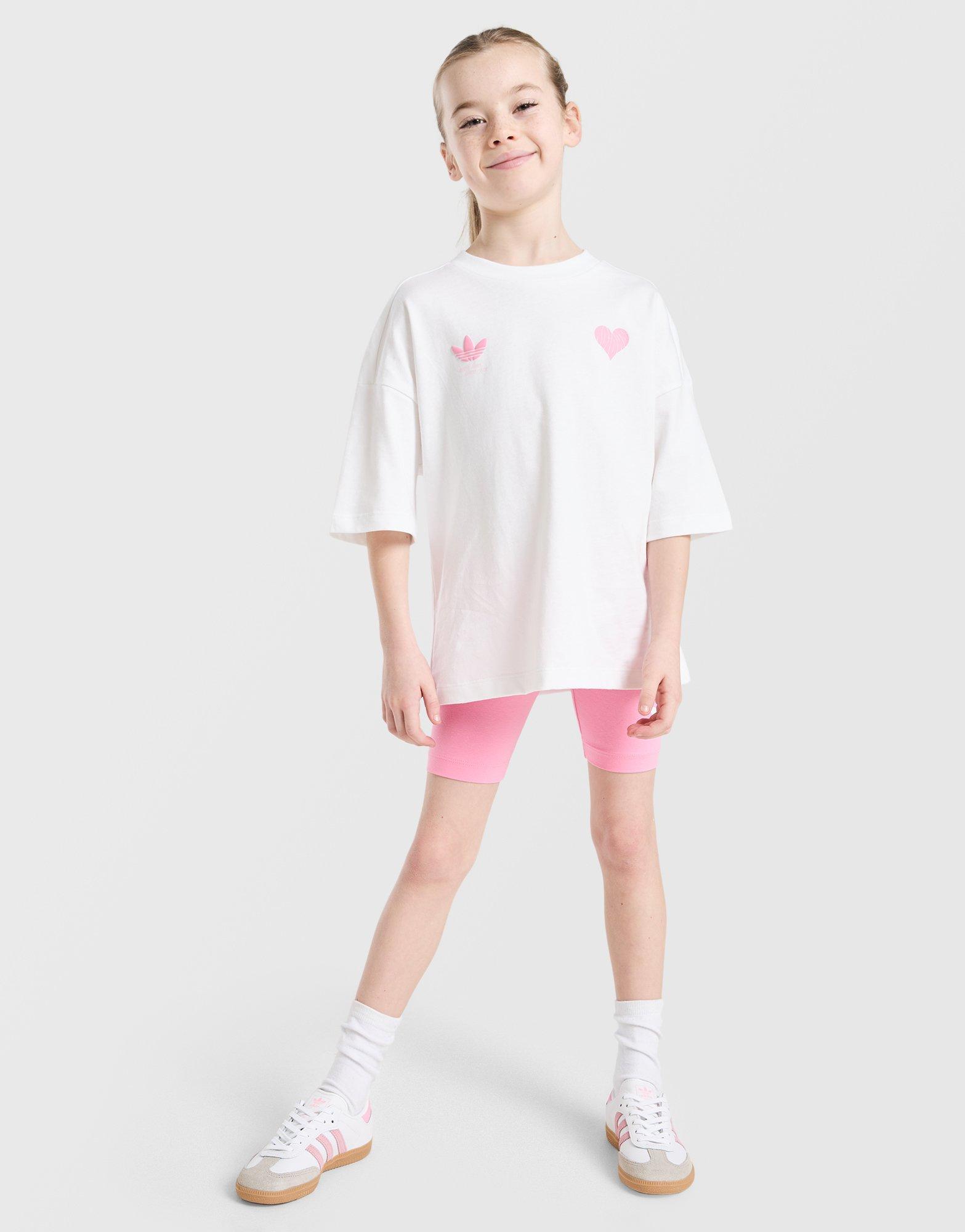 adidas Originals Conjunto camiseta/pantalón Corto Heart Girls' Infantil
