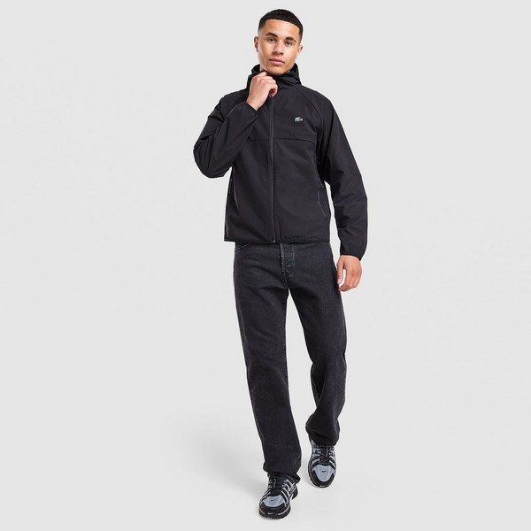 LACOSTE BLUZA ROZPINANA Z KAPTUREM WOVEN