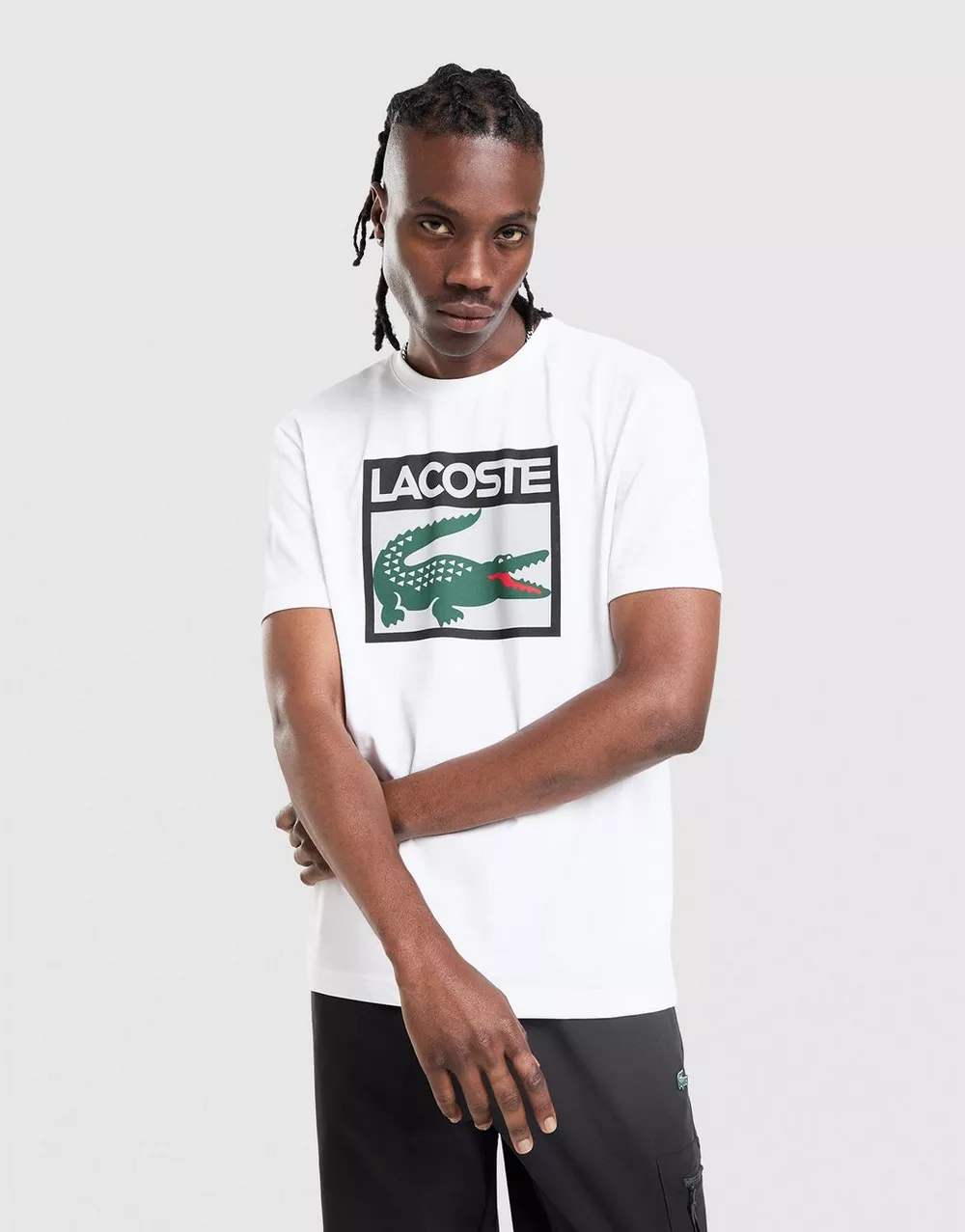 LACOSTE ФУТБОЛКА LARGE BOX TEE, фото 1 з 5