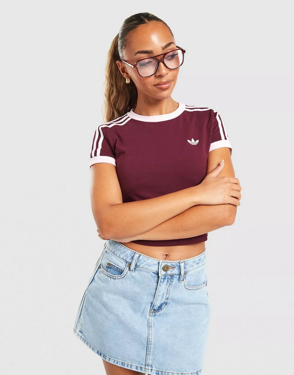 ADIDAS ФУТБОЛКА BABY TEE, фото 1 з 5
