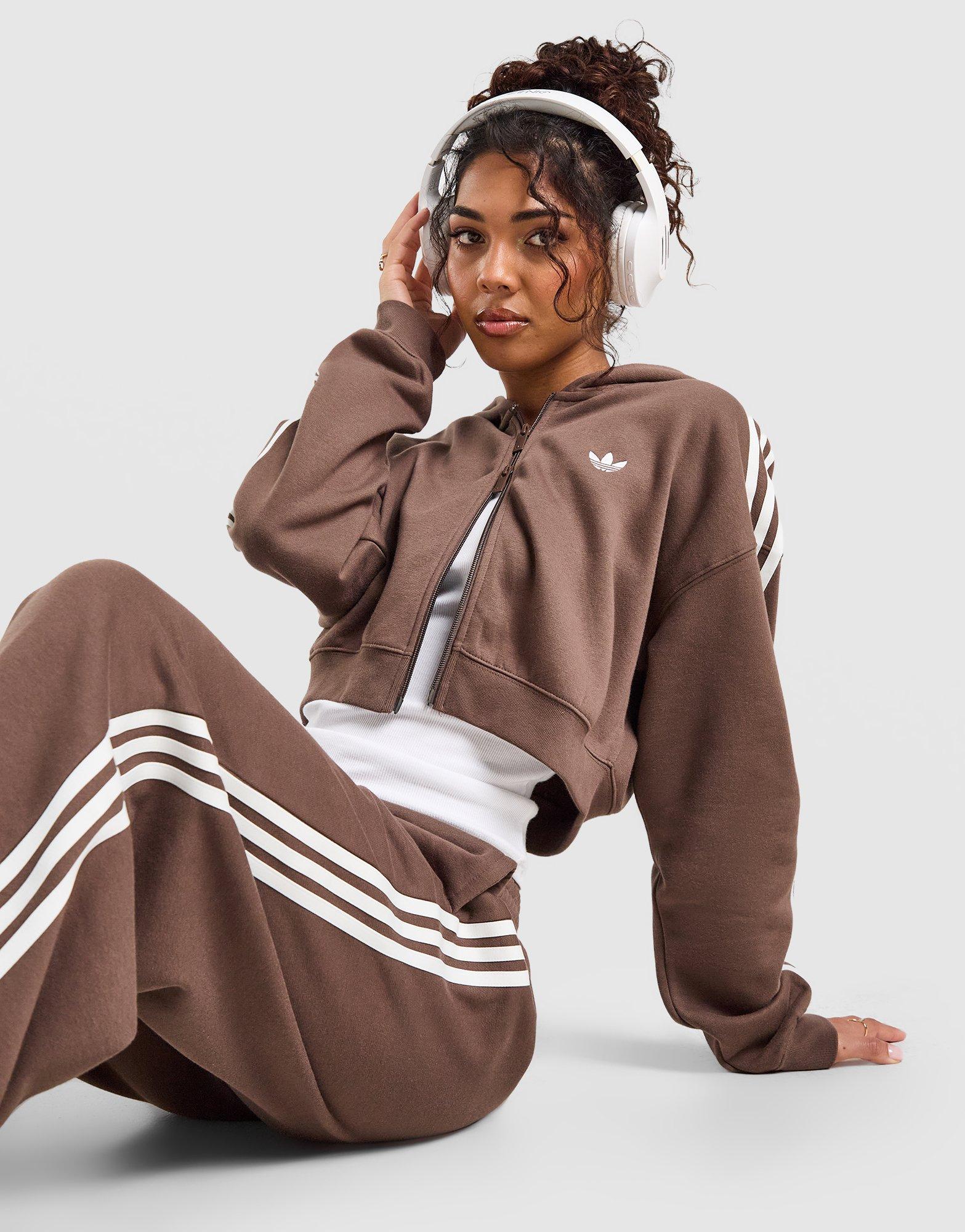 adidas Bluza Rozpinana Z Kapturem 3S Cropped Hood