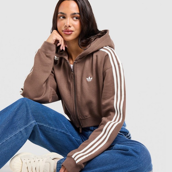 ADIDAS BLUZA ROZPINANA Z KAPTUREM 3S CROPPED HOOD