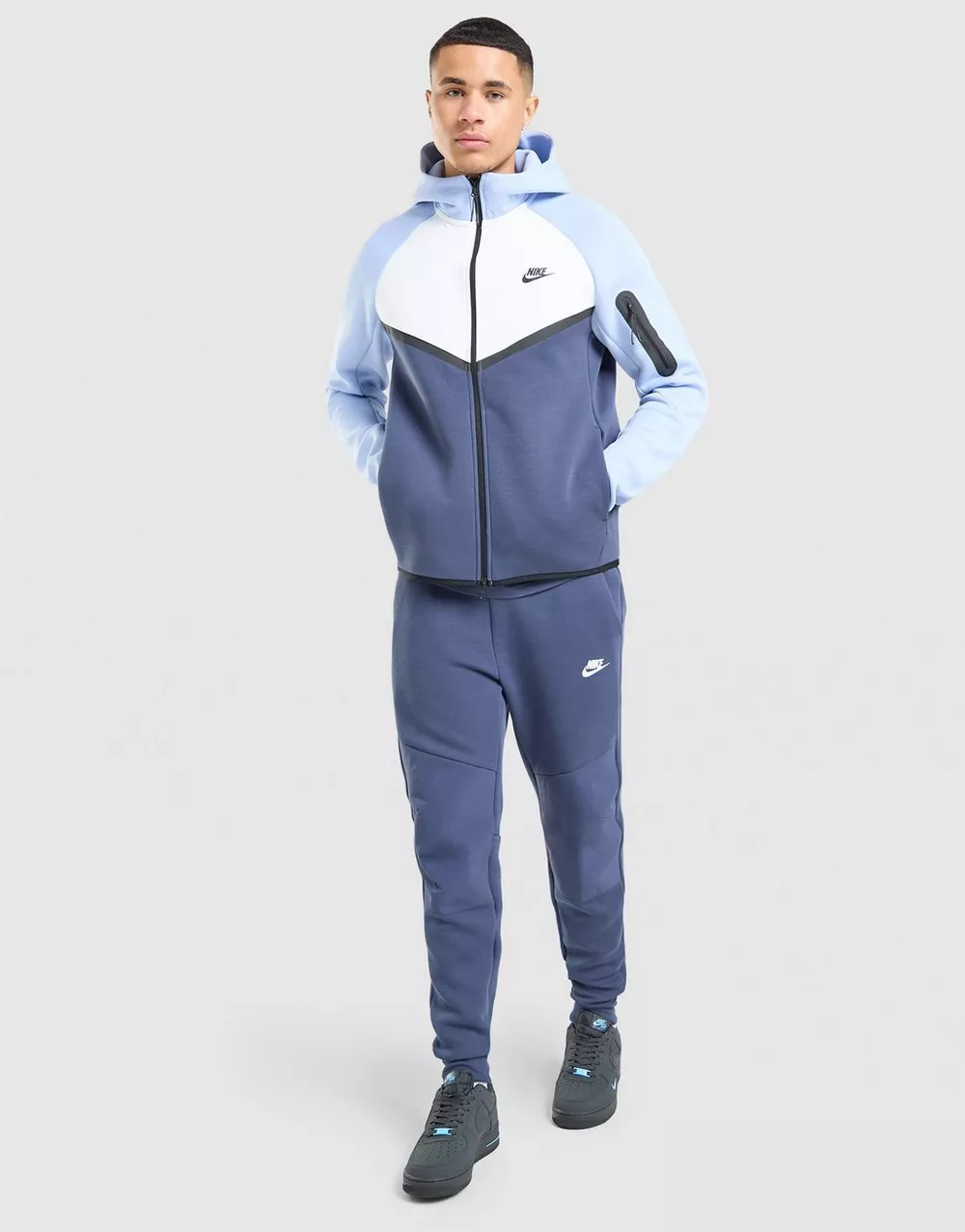NIKE КОФТА НА БЛИСКАВЦІ З КАПЮШОНОМ   M NK TCH MIX WR HD, фото 1 з 5
