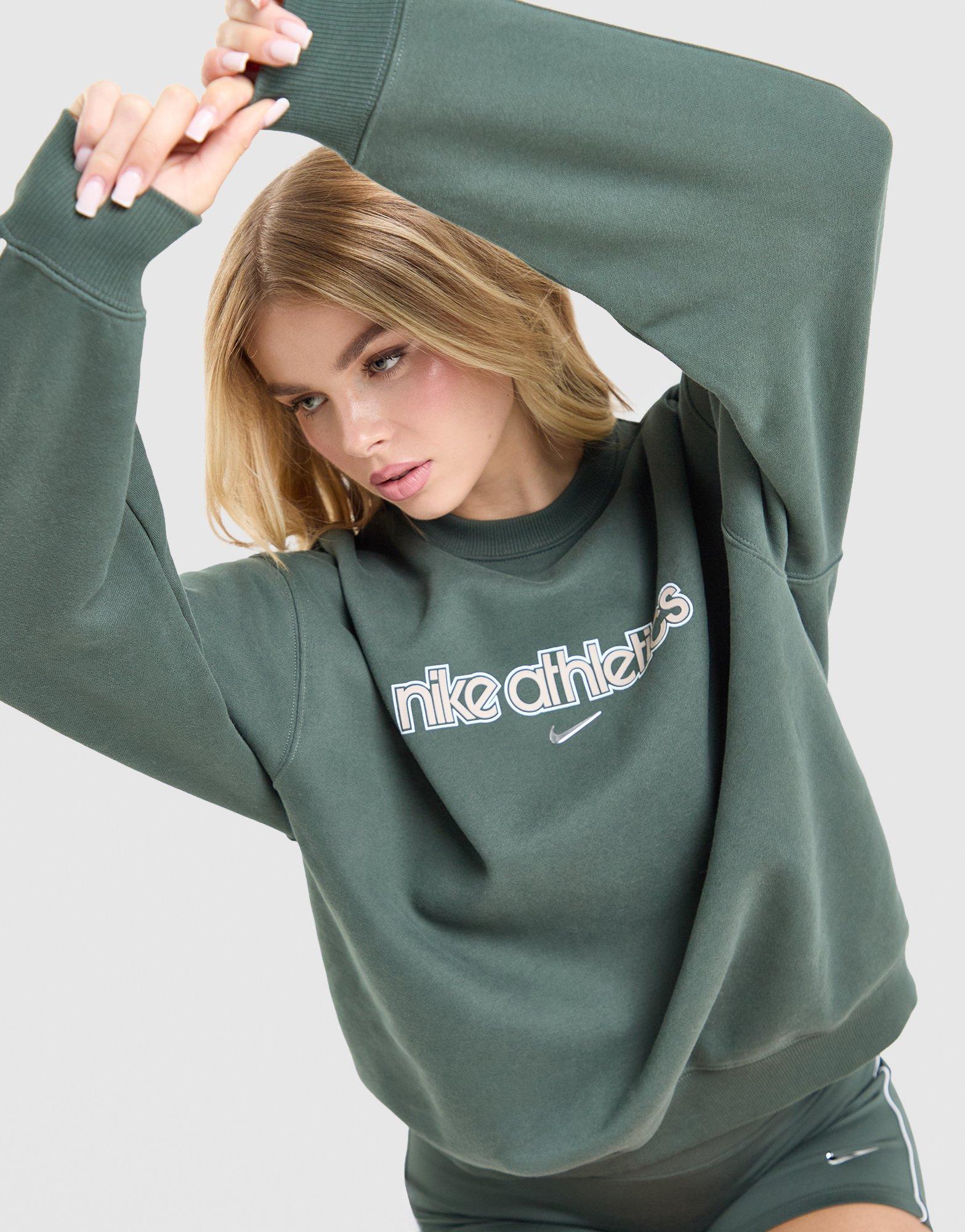 Nike Pulóver W Nk Studio Fleece Os Crew Gls