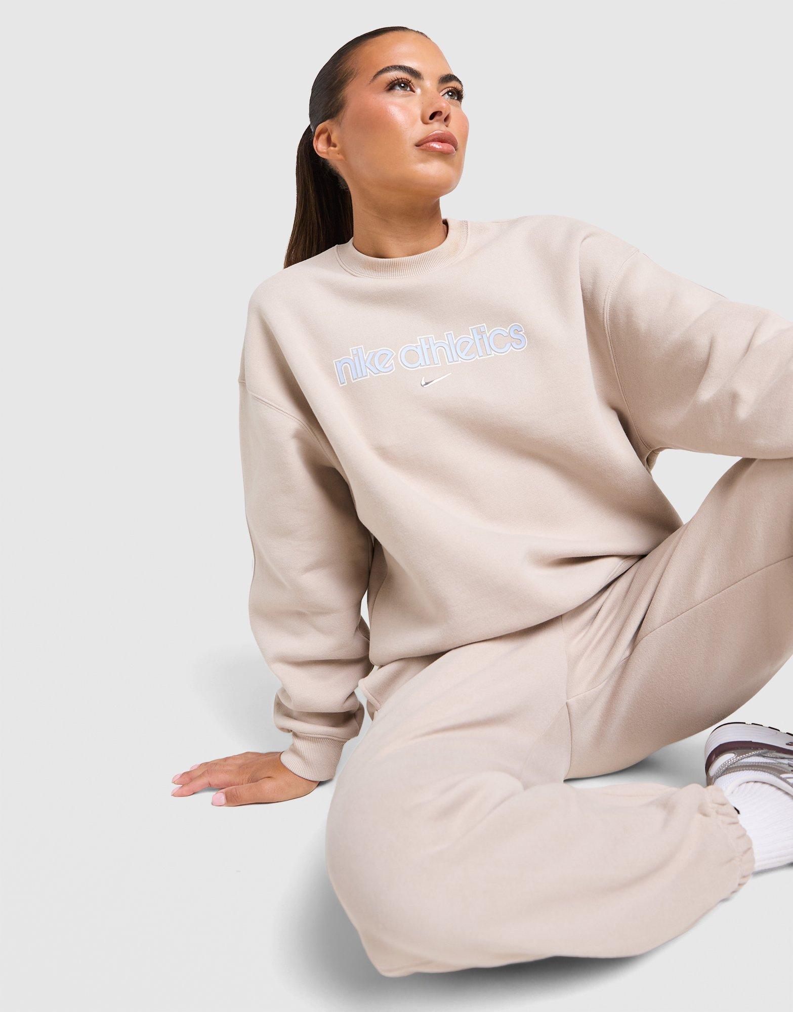 Nike Mikina W Nk Studio Fleece Os Crew Gls
