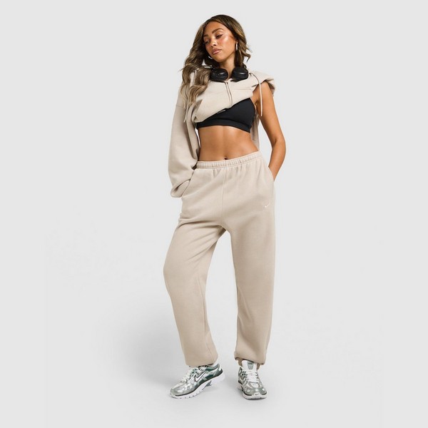 NIKE SPODNIE W NK STUDIO FLC MW HR OS