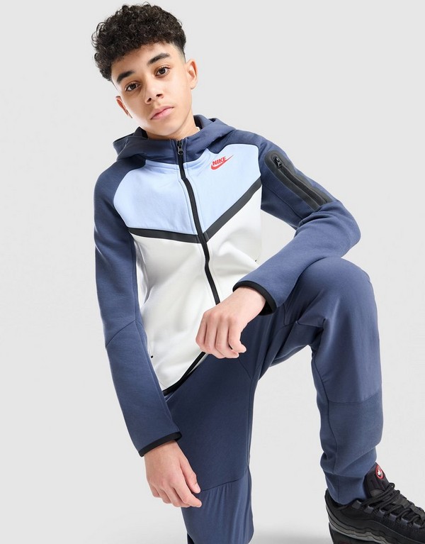 Nike Pulóver Cipzáras Kapucnis B Nsw Tch Flc Mix