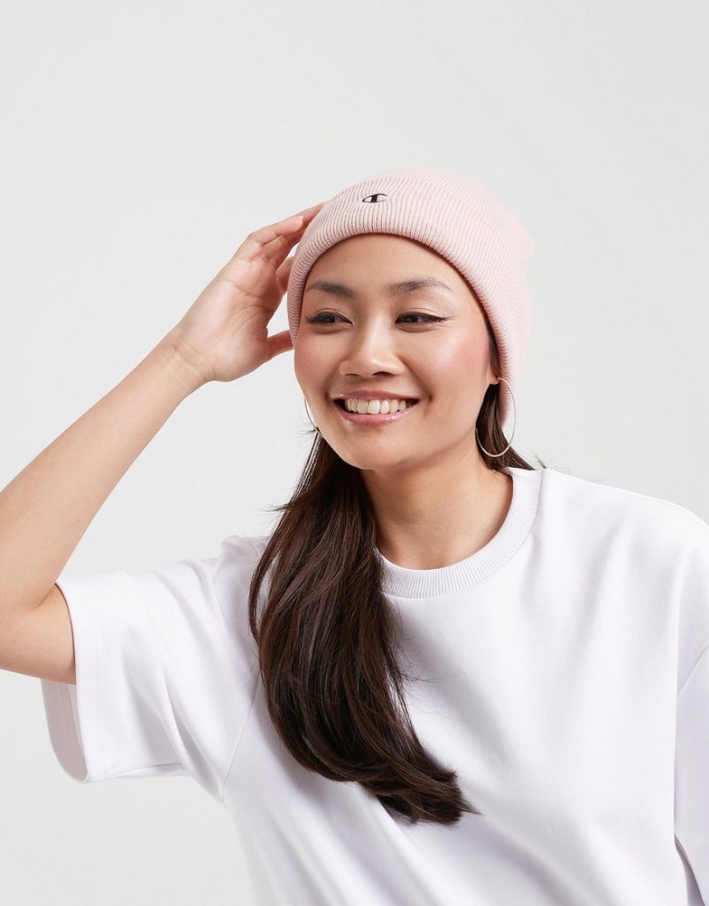 Жіночі зимові шапки CHAMPION КЕПКА KNIT 804672PS075 Бежевий