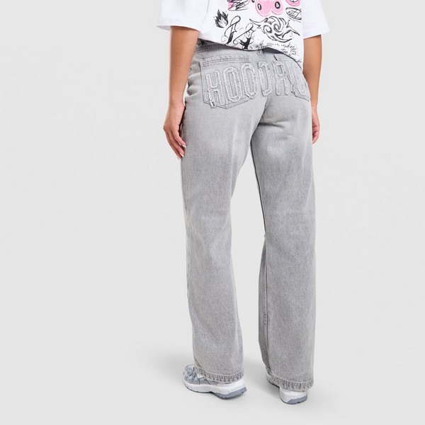 HOODRICH PANTALONI  MONO WIDE LEG JEANS