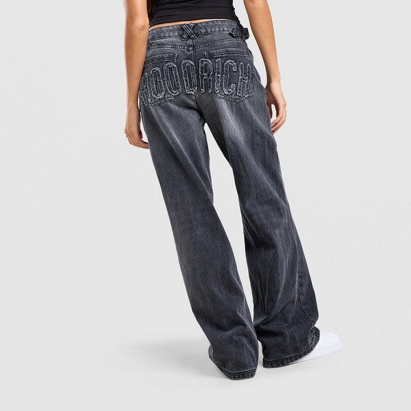 HOODRICH PANTALONI  MONO WIDE LEG JEANS