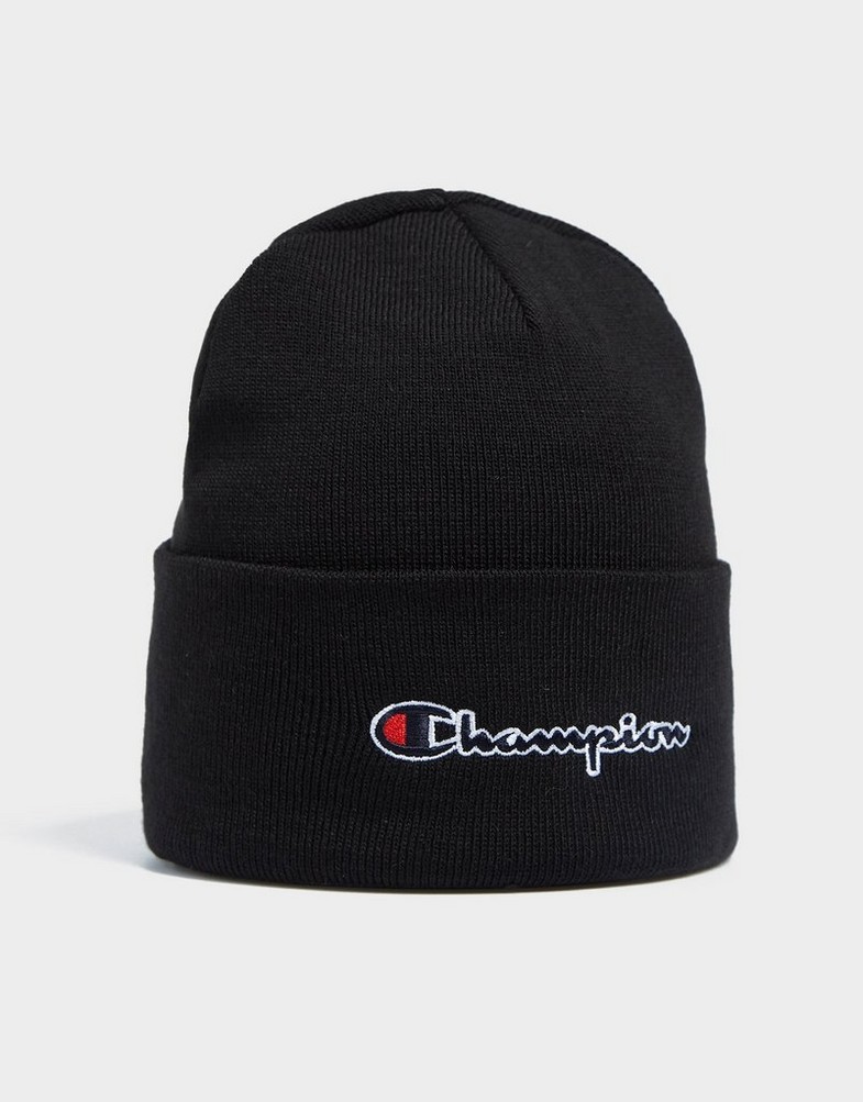 Czapka zimowa damska CHAMPION CZAPKA BEANIE CAP 805678KK001 Czarny