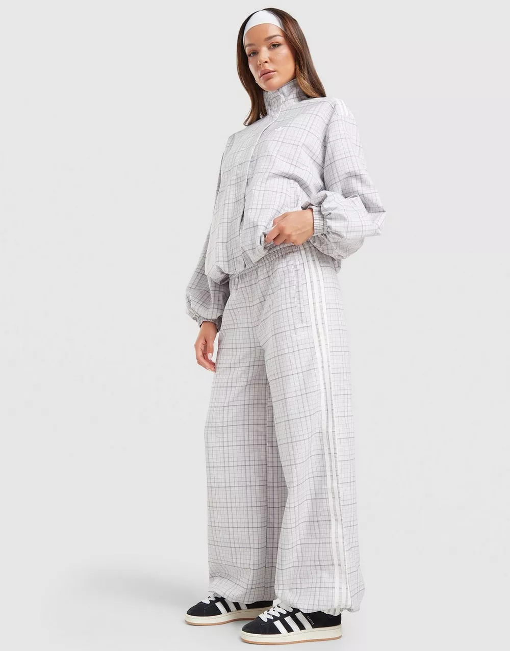 ADIDAS ШТАНИ LOOSE CHECK TRACK PANTS, фото 1 з 5